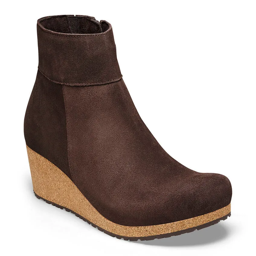 Birkenstock Ebba Boot in Black, Black/Cognac, Berry & Brown Suede Available in Narrow Widths