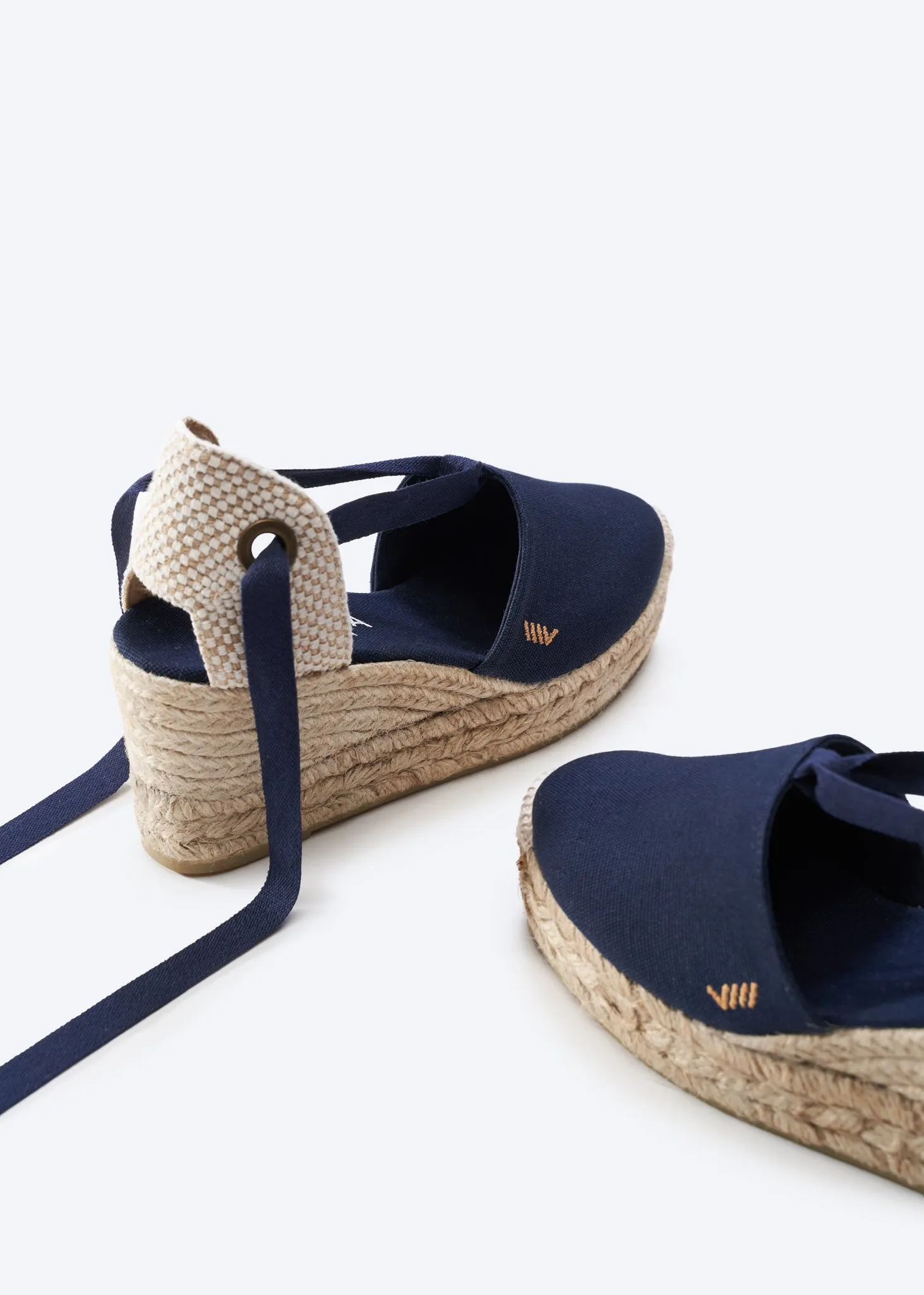 Bisbe Canvas Espadrille Platform Wedges