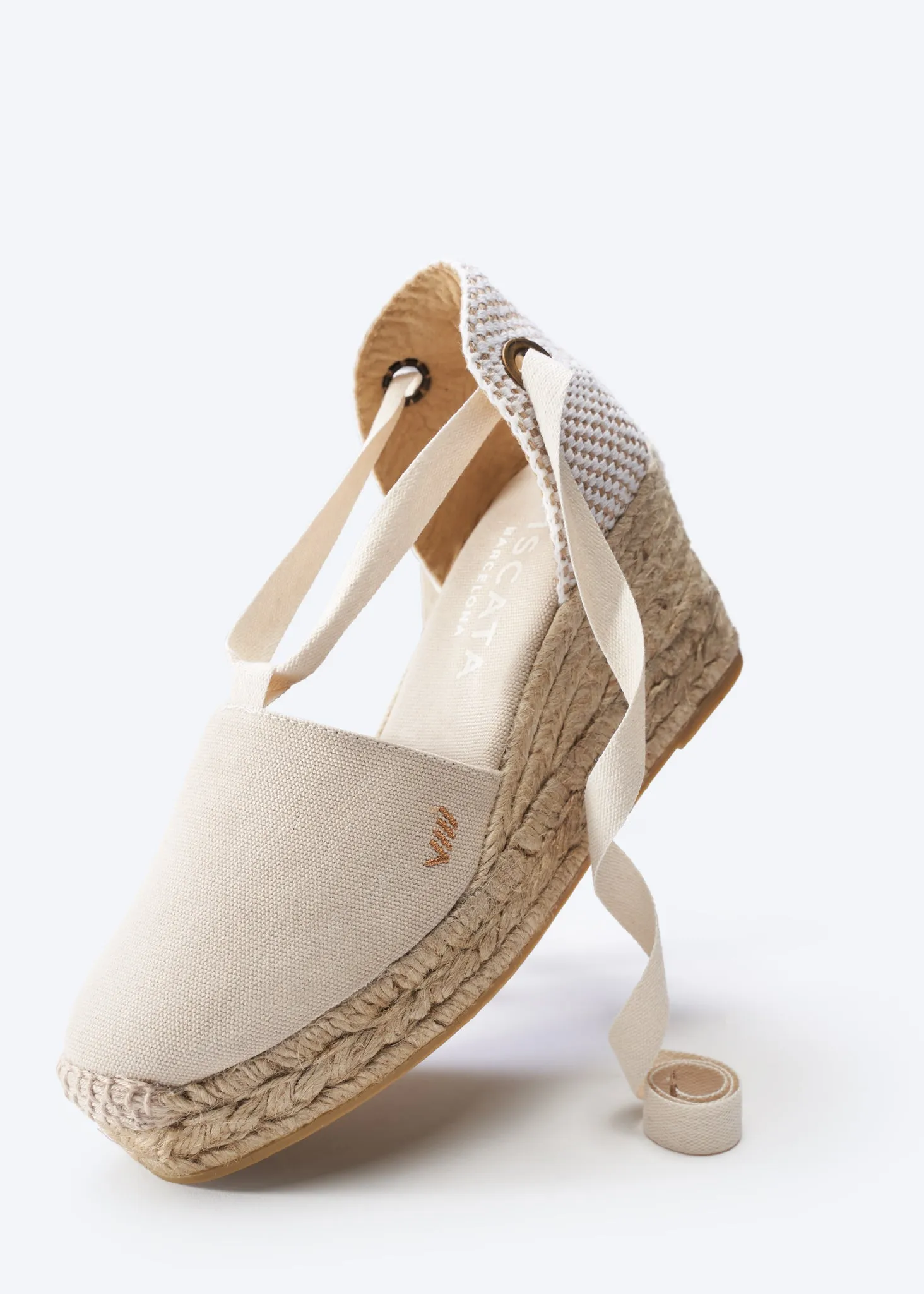 Bisbe Canvas Espadrille Platform Wedges