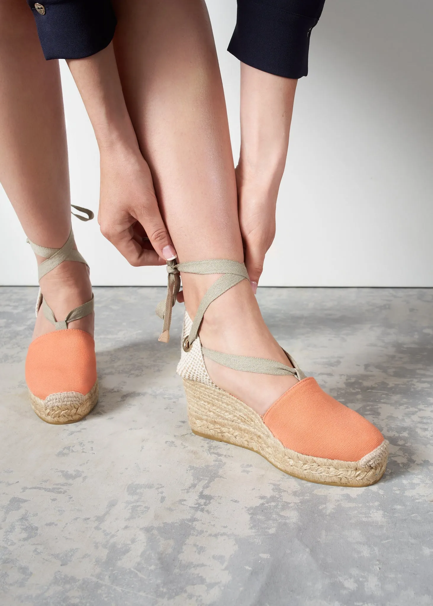 Bisbe Limited Edition Canvas Espadrille Platform Wedges