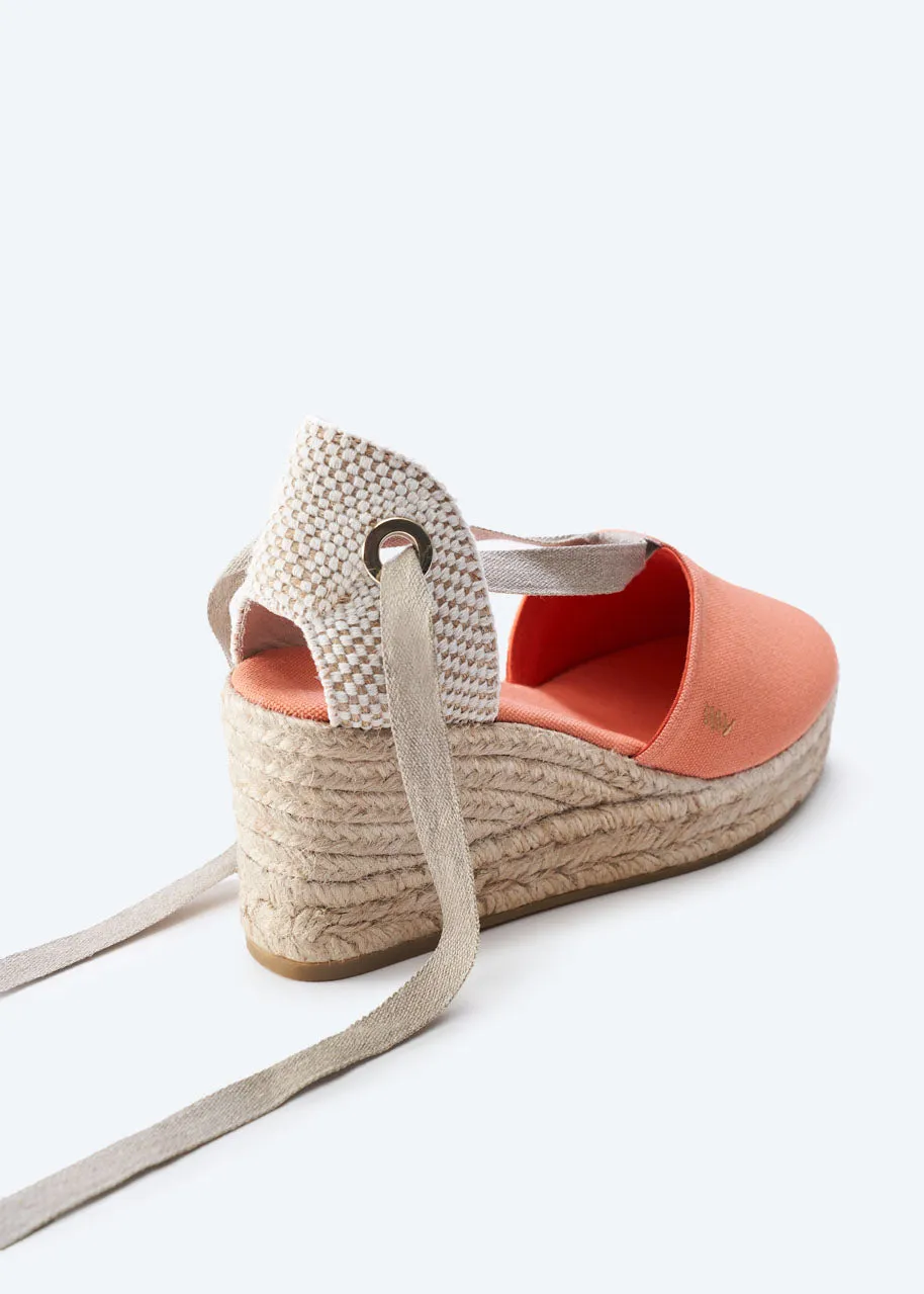 Bisbe Limited Edition Canvas Espadrille Platform Wedges