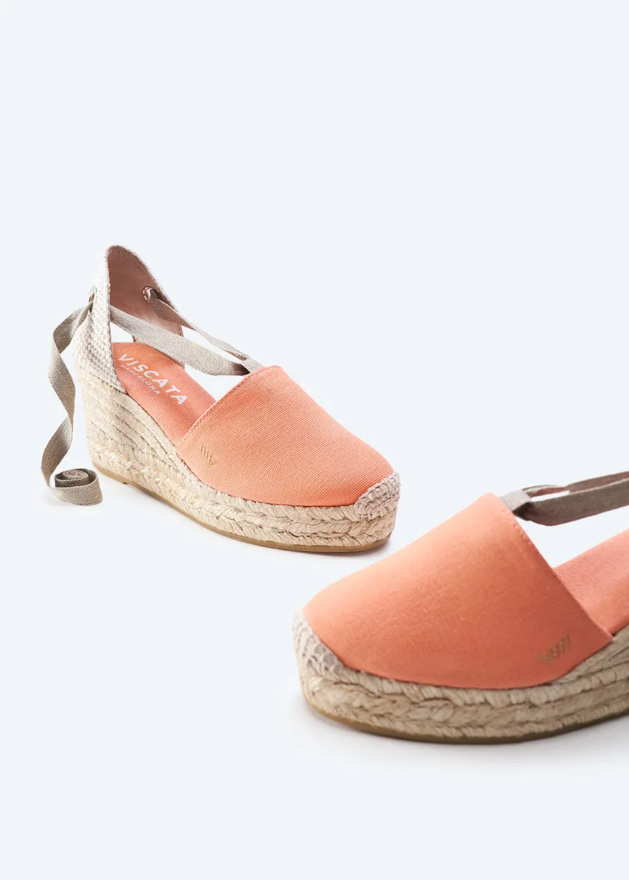 Bisbe Limited Edition Canvas Espadrille Platform Wedges