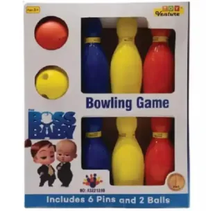 Boss baby large bowling game set (10 inches each bowling)