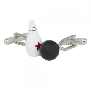 Bowling Ball and Pin Cufflinks