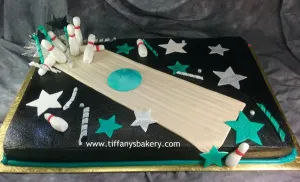 Bowling Lane 2 Sheet Cake