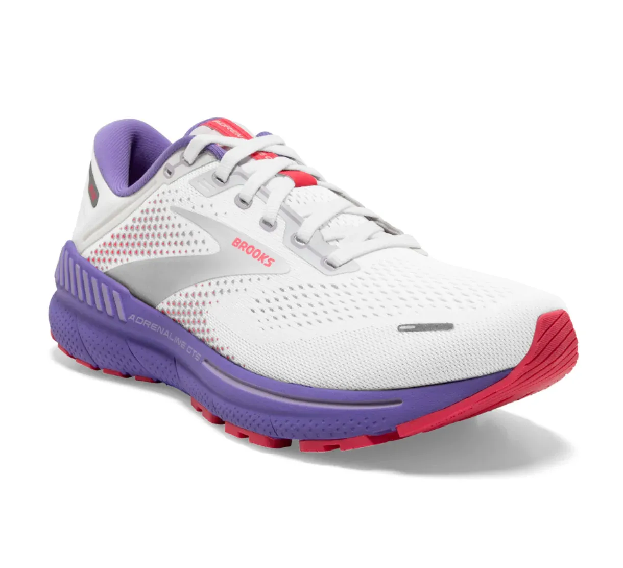 Brooks | Adrenaline GTS 22 | Women's | White/Coral/Purple