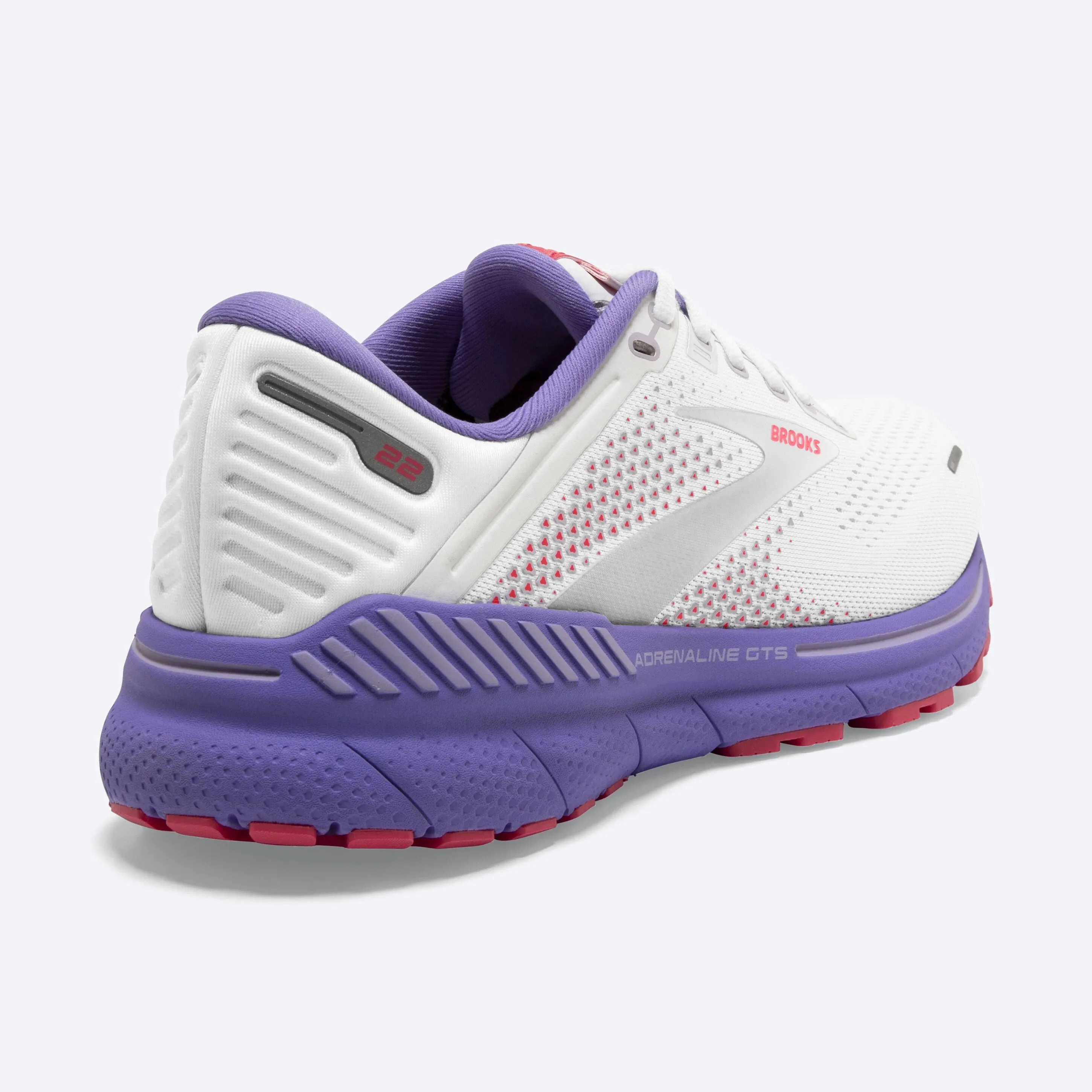 Brooks | Adrenaline GTS 22 | Women's | White/Coral/Purple