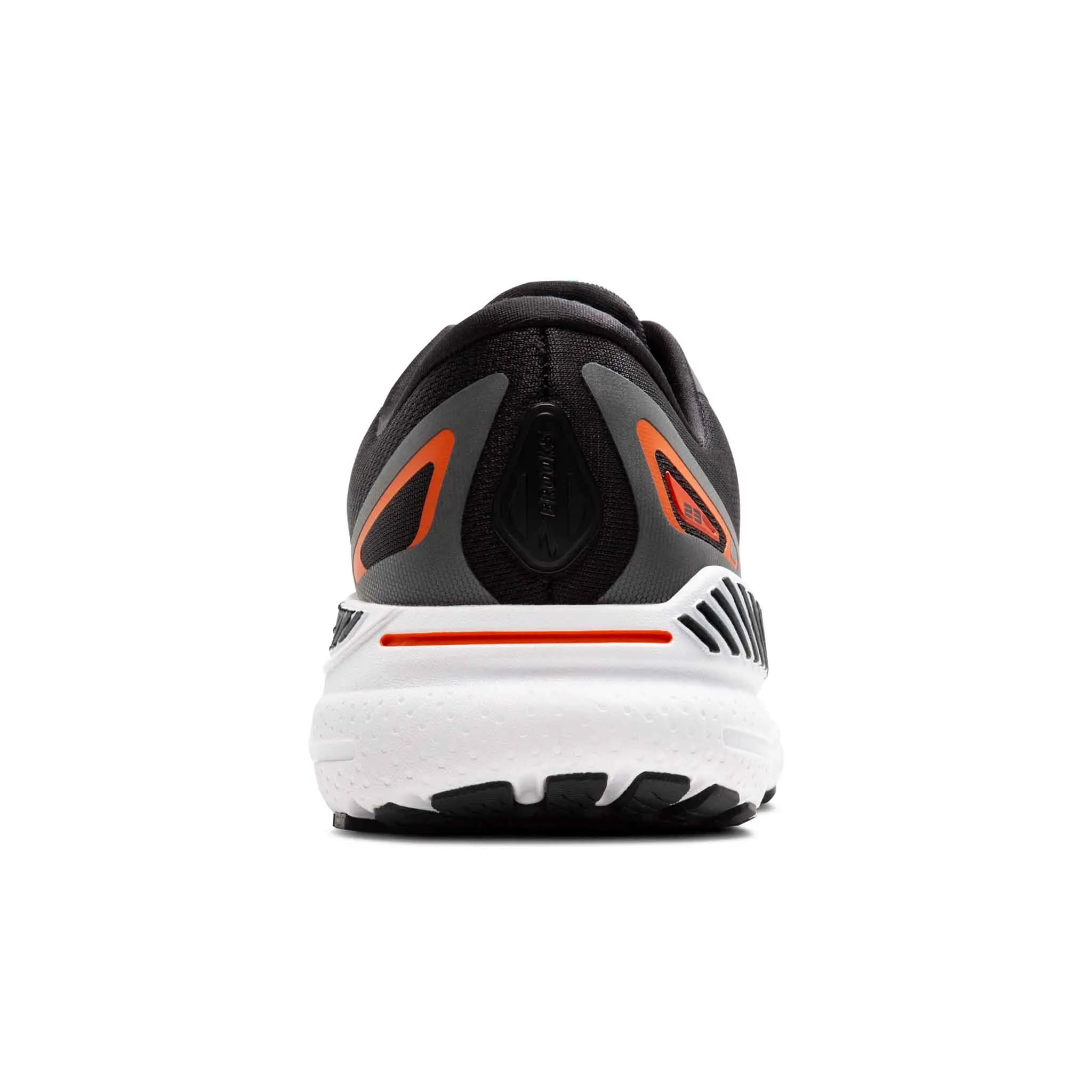 Brooks | Men's Adrenaline GTS 23 Running Shoes - Black/Mandarin Red/Silver