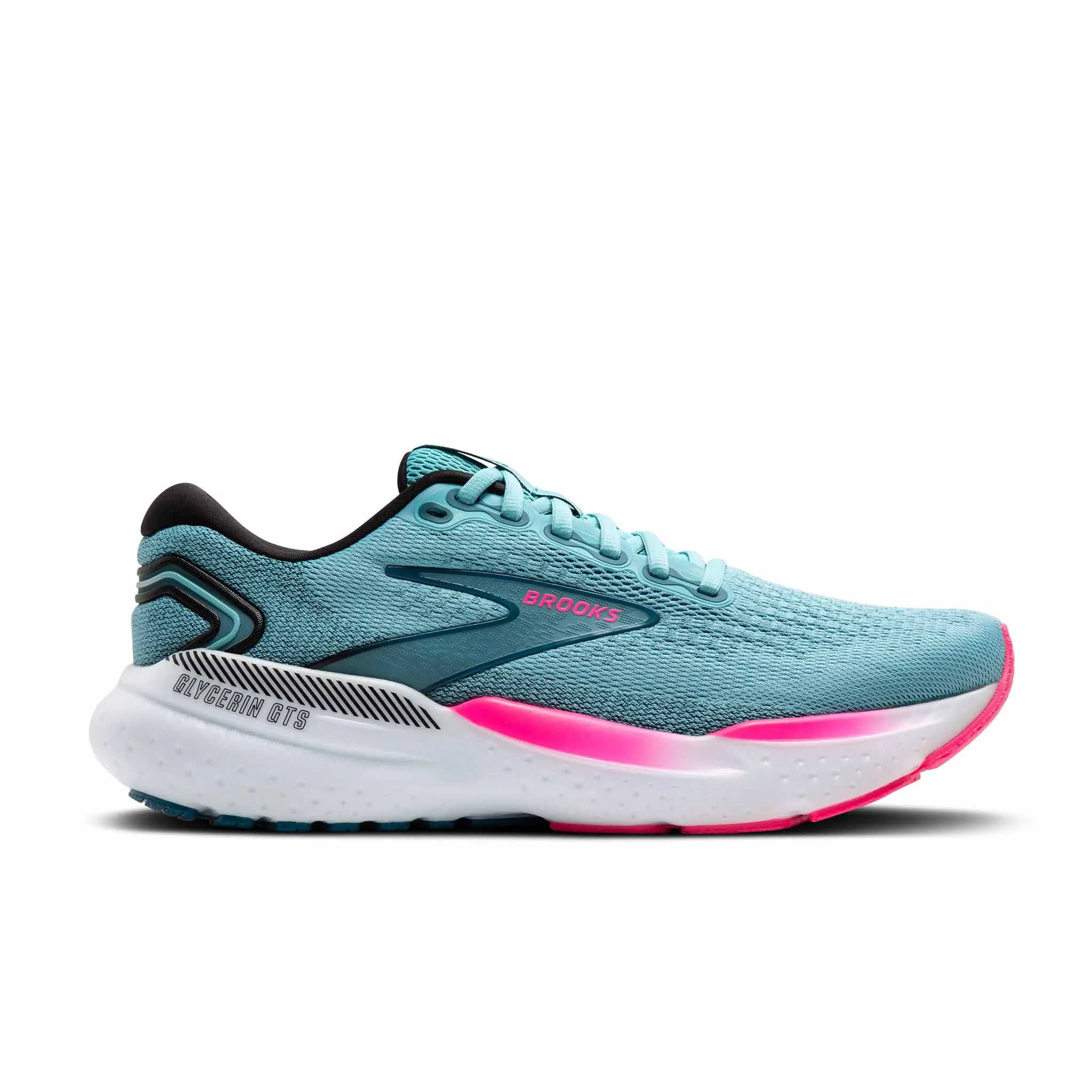 Brooks | Women's Glycerin GTS 21 Running Shoes - Moroccan Blue/Aqua/Pink