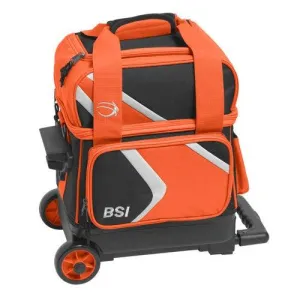 BSI Dash Single Roller Bowling Bag Black Orange