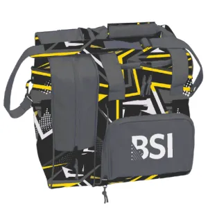 BSI Deluxe Single Tote Yellow/Black Bowling Bag