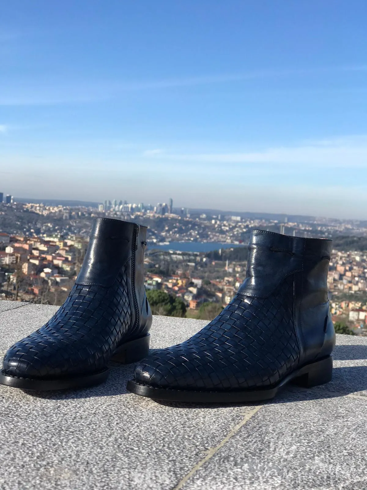 Buy Black Genuine Leather Ankle Boots by GentWith.com