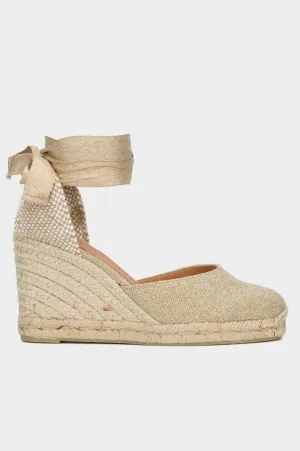 Carina Canvas Wedge Espadrilles | Gold