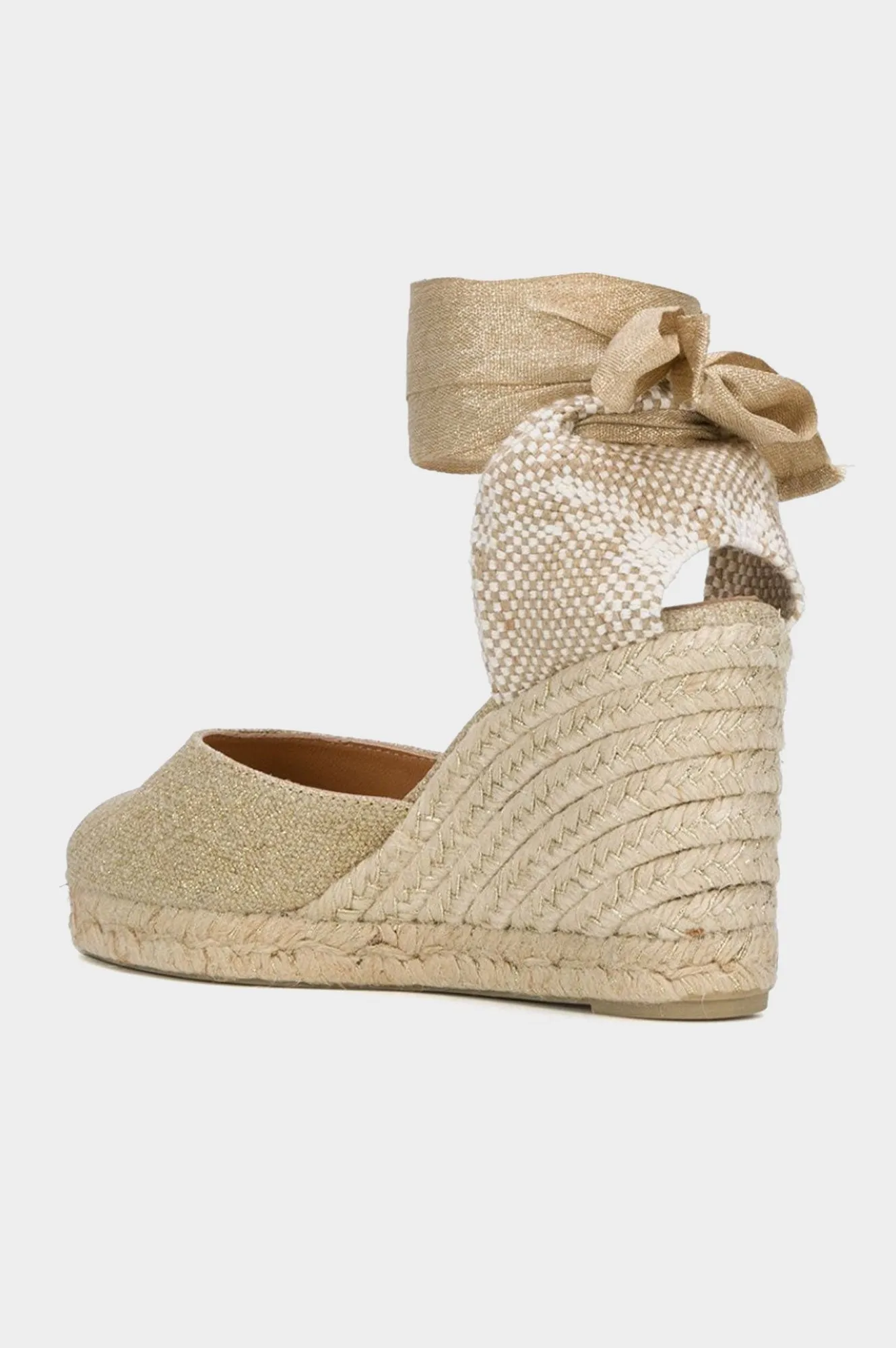 Carina Canvas Wedge Espadrilles | Gold