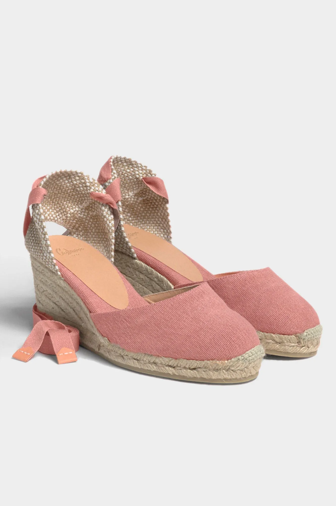 Carina Canvas Wedge Espadrilles | Rosa