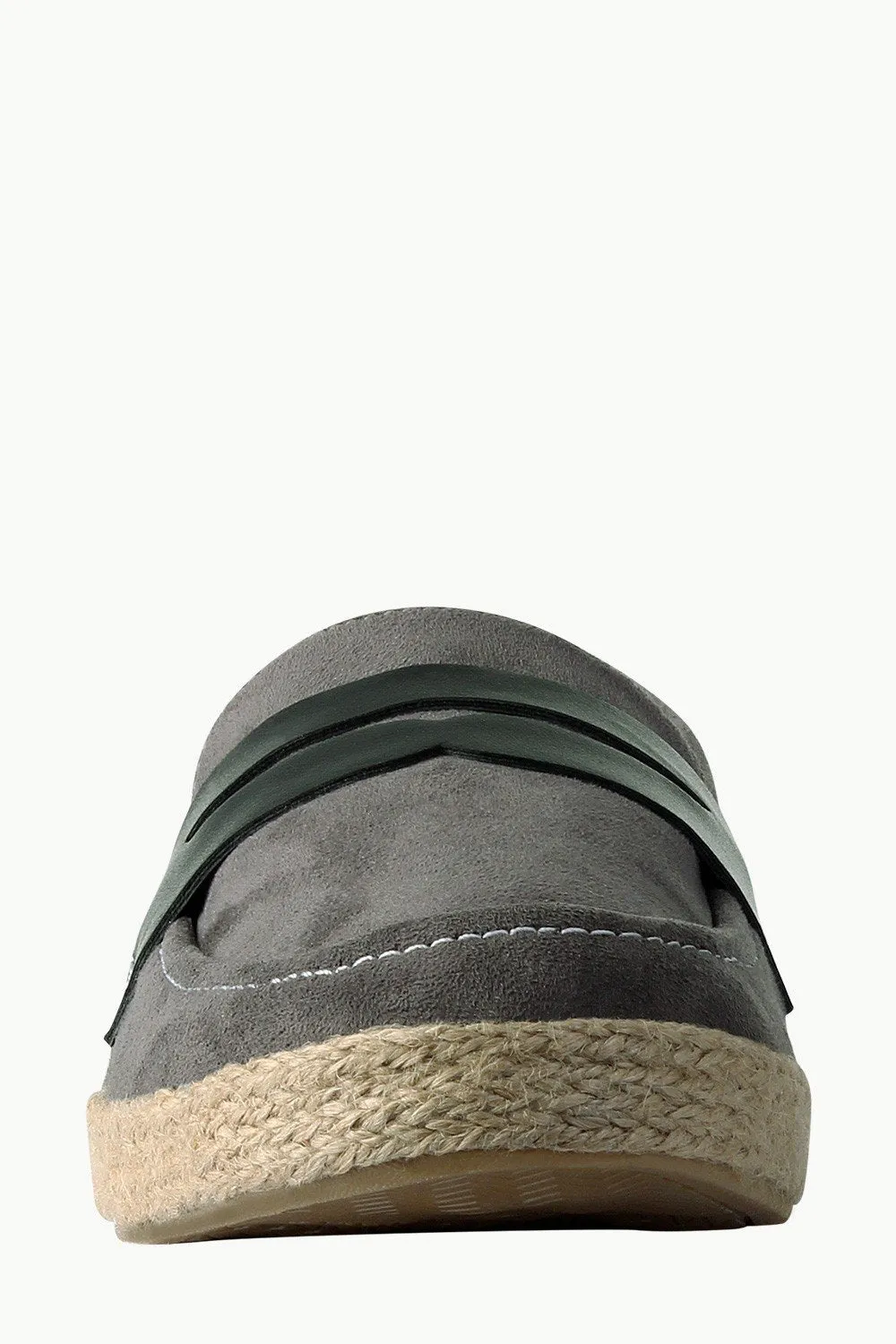 Casual Suede Penny Espadrilles