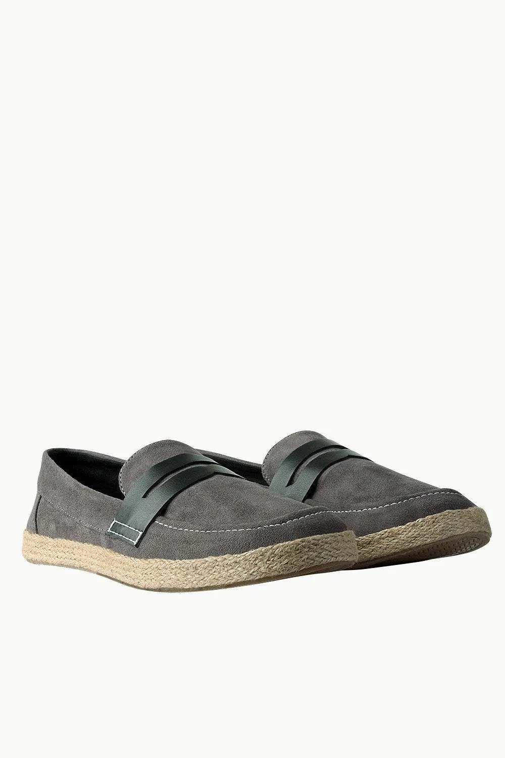 Casual Suede Penny Espadrilles