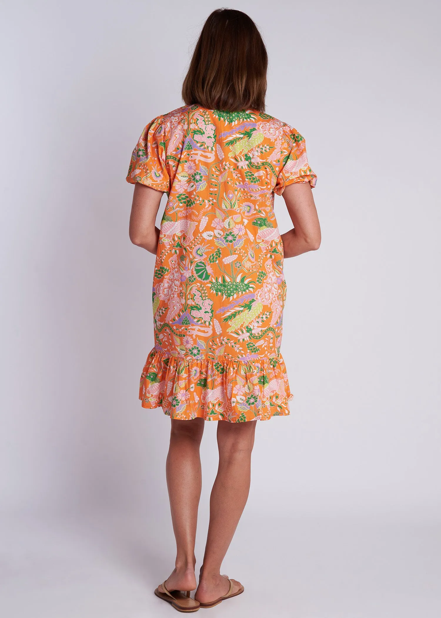 Cayman Dress - Eden Orange