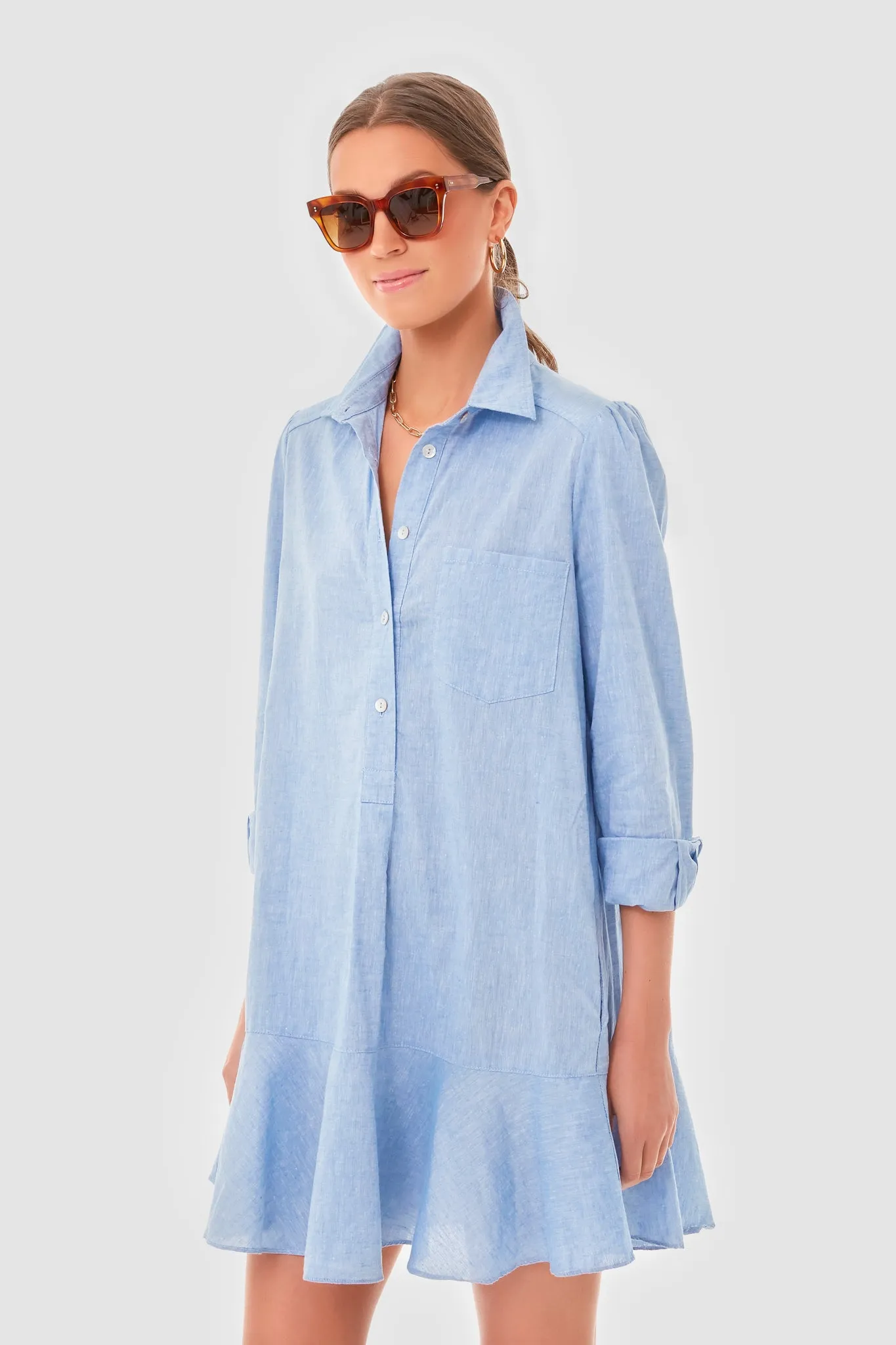 Chambray Callahan Shirt Dress