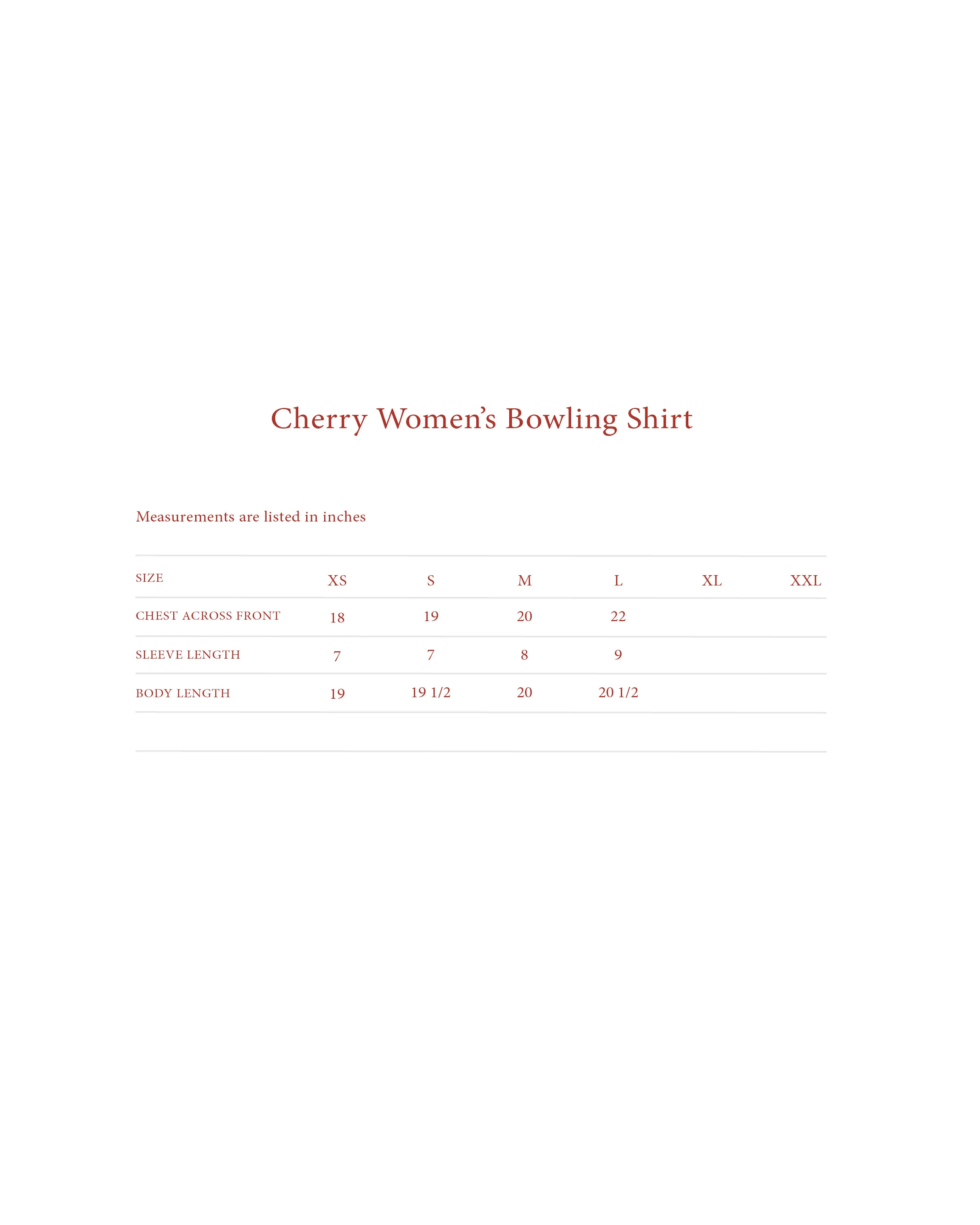 Cherry Lovers Women's Bowling Shirt (Cardinal)