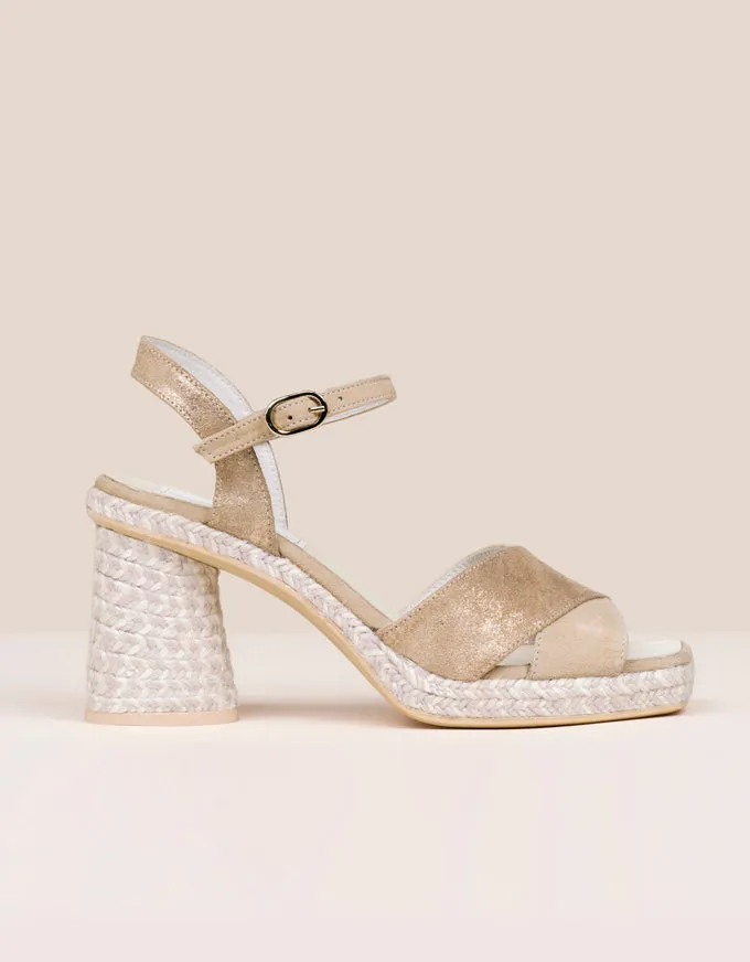 Cordelia Cream Espadrille Wedges