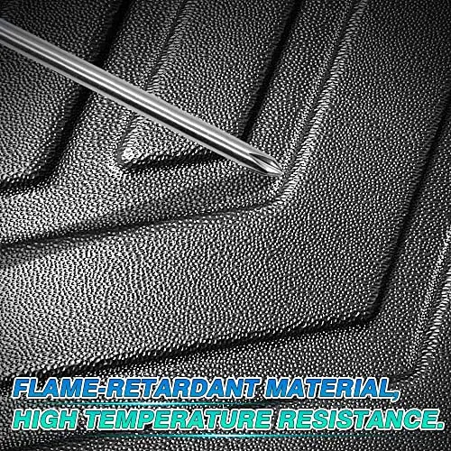 Custom Fit for Car Floor Mats Ford Mustang Mach E 2021 2022 Mach-E (NOT for Ford Mustang) All-Weather Floor Mat Liners Front & Rear Row Full Set Liner Non-Slip TPE Odourless