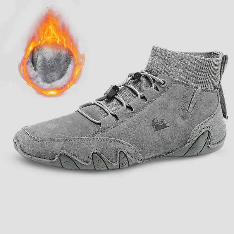 Dbeck® ArcticTrek: Men's Winter Ankle Boots For Walking, Commuting & Driving