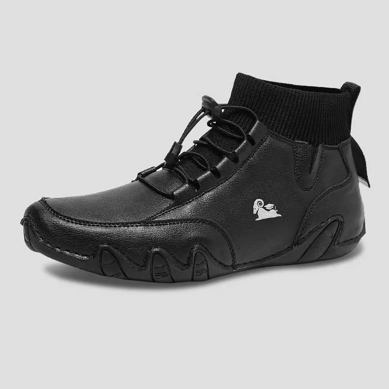 Dbeck® ArcticTrek: Men's Winter Ankle Boots For Walking, Commuting & Driving