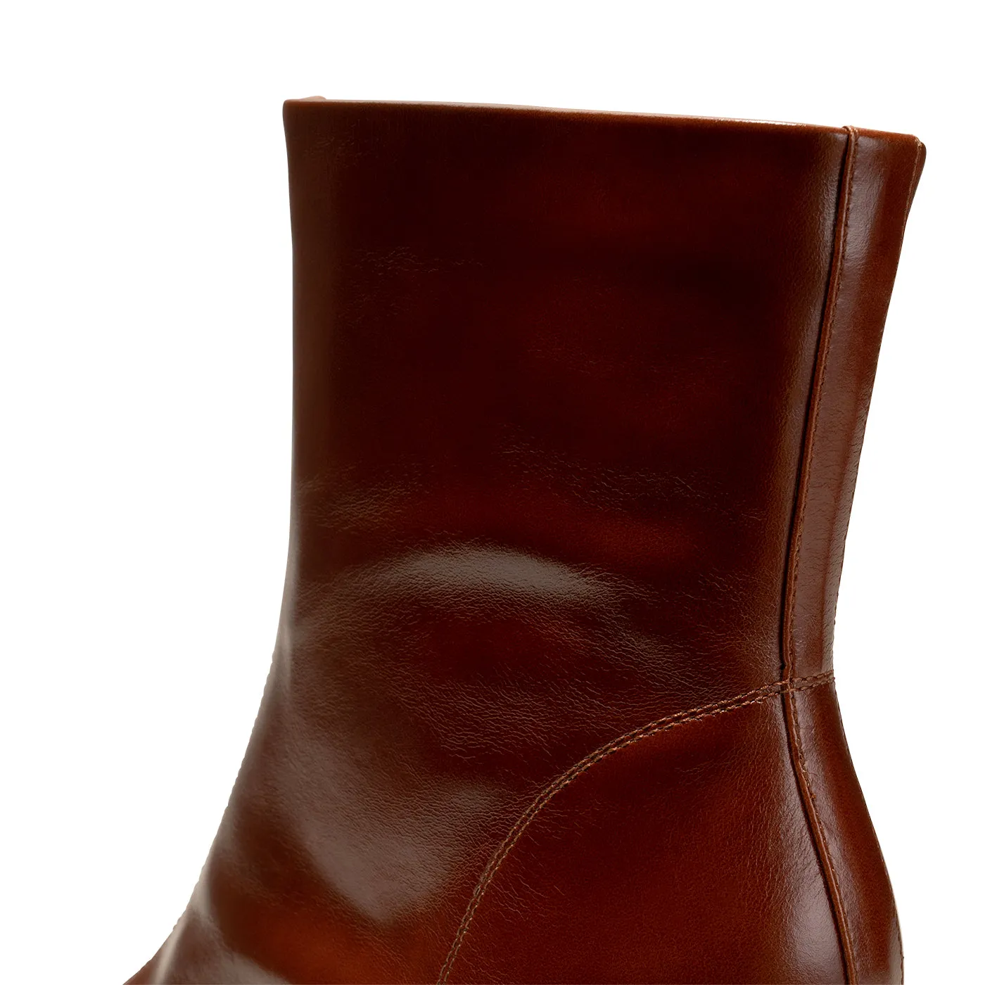 Edith Boot Leather - TAN