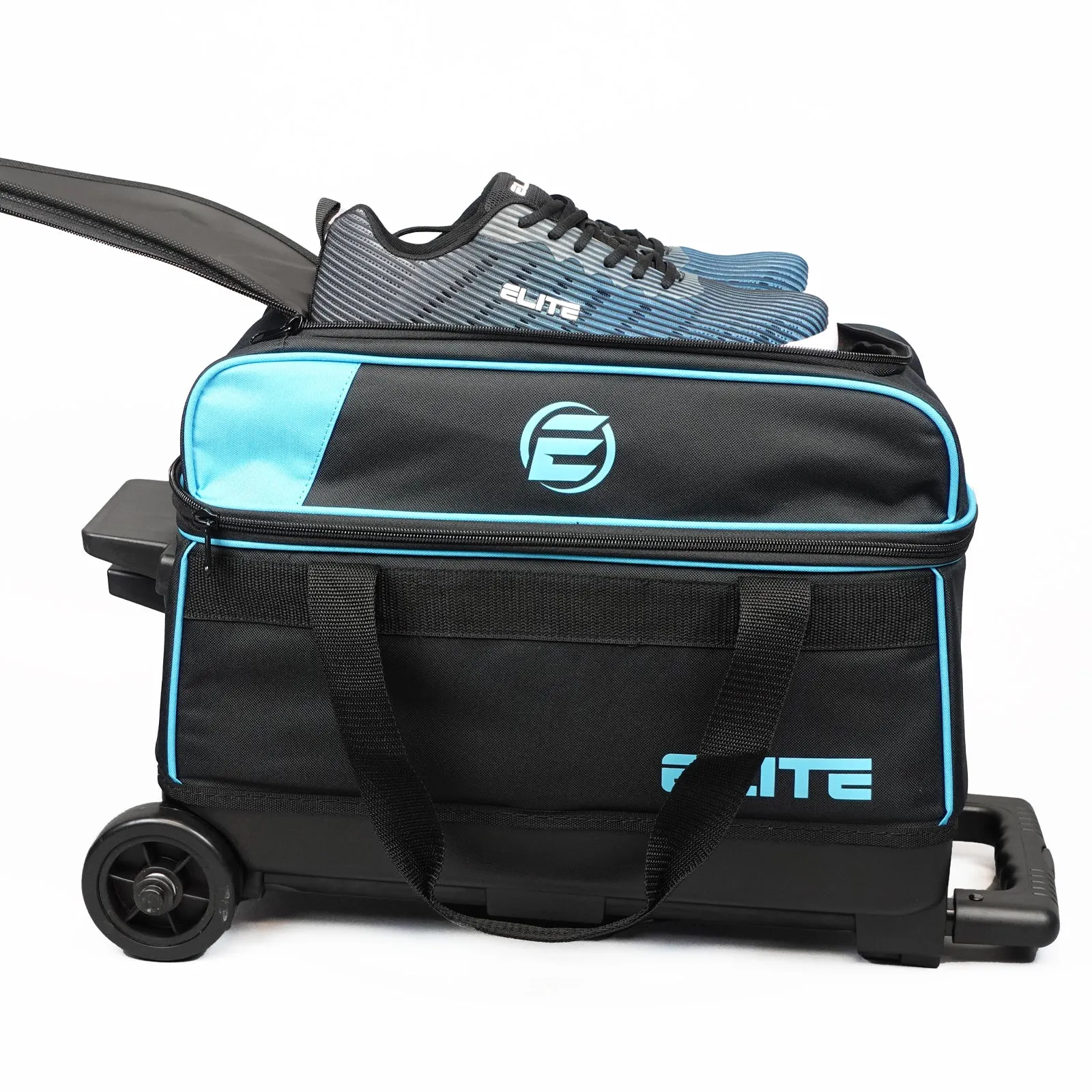 Elite Basic Double Roller Aqua Bowling Bag