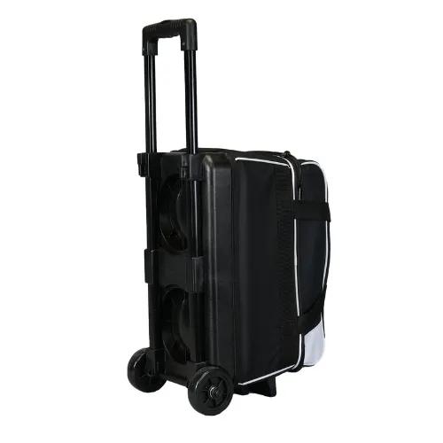 Elite Basic Double Roller Black/White Bowling Bag