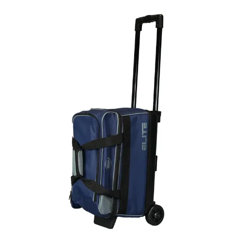 Elite Basic Double Roller Navy/Grey Bowling Bag