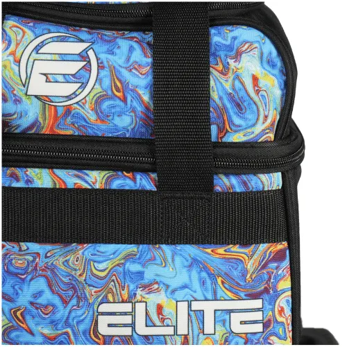 ELITE Basic Single Roller Blue Swirl Bowling Bag