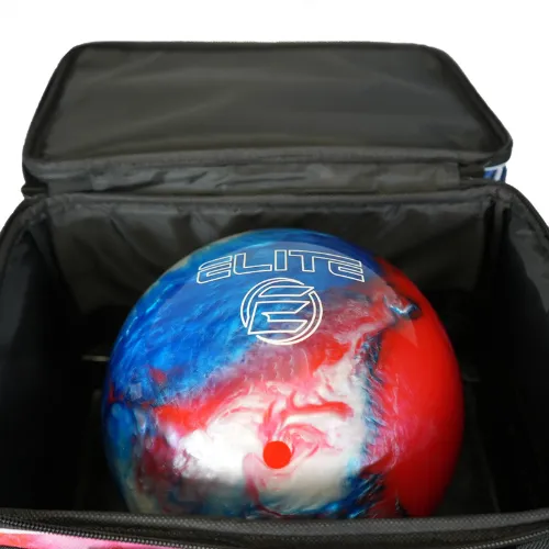 Elite Basic Single Roller Red/Blue/White Bowling Bag