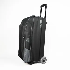 Elite Basic Triple Roller Charcoal Bowling Bag