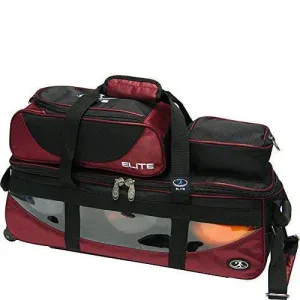 Elite SE Triple Tote Plus Burgundy Bowling Bag