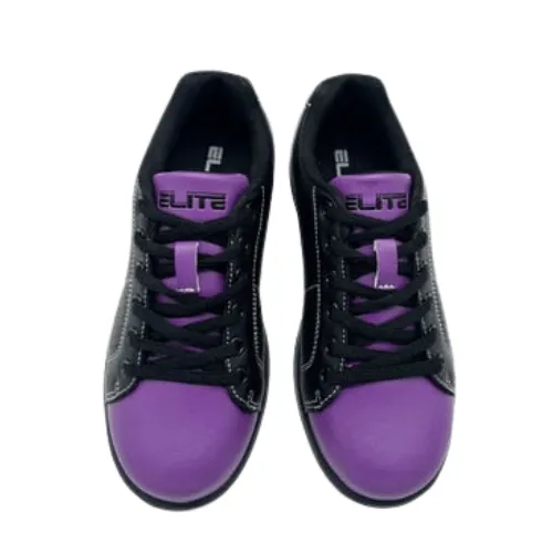 ELITE Youth Classic Black/Purple Bowling Shoes