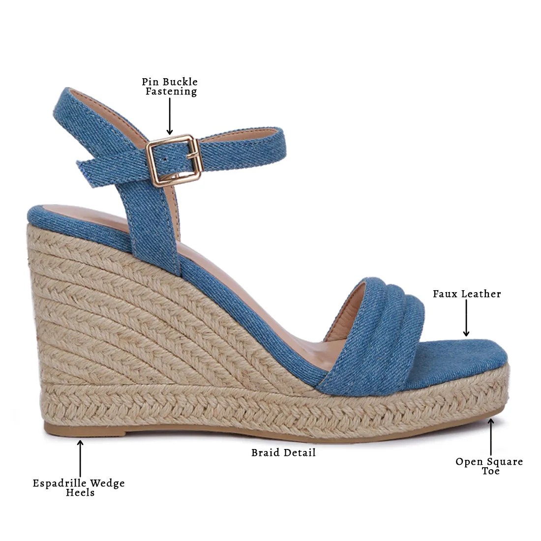 Espadrilles High Wedge Sandals