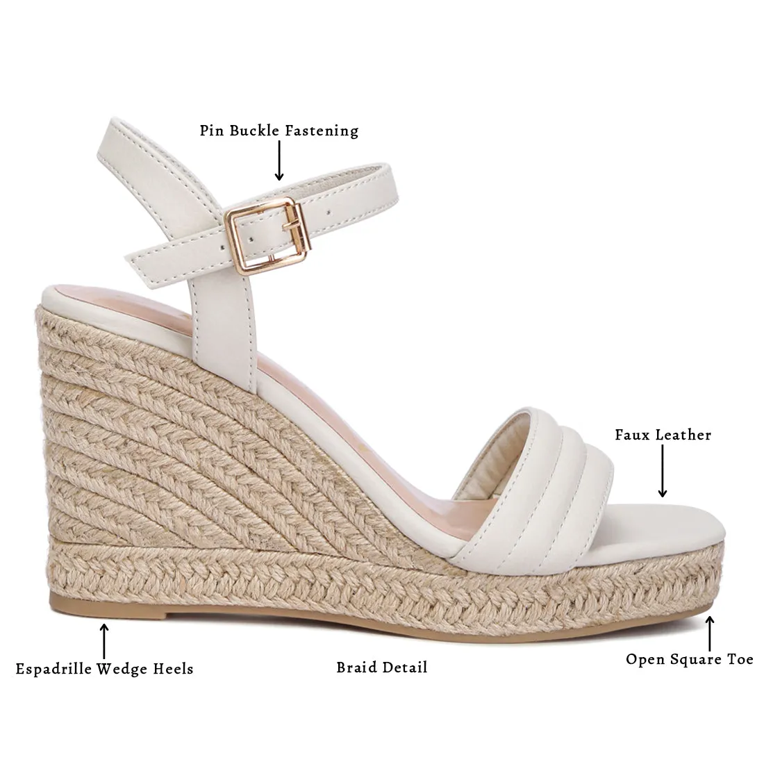 Espadrilles High Wedge Sandals