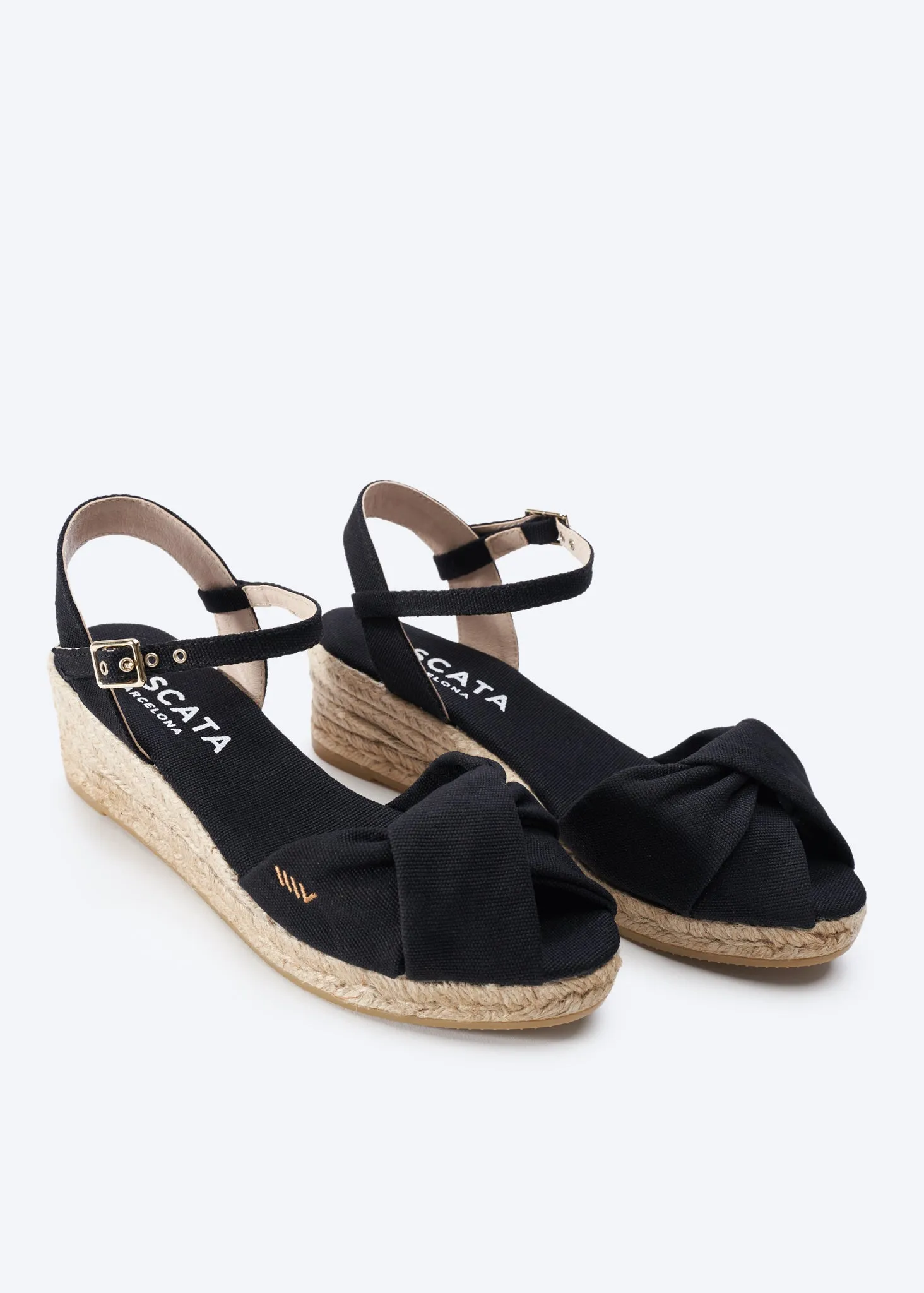 Farella Canvas Espadrille Sandal Wedges