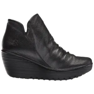 Fly London Yip Mousse Leather Women's Zip Up Ankle Boots