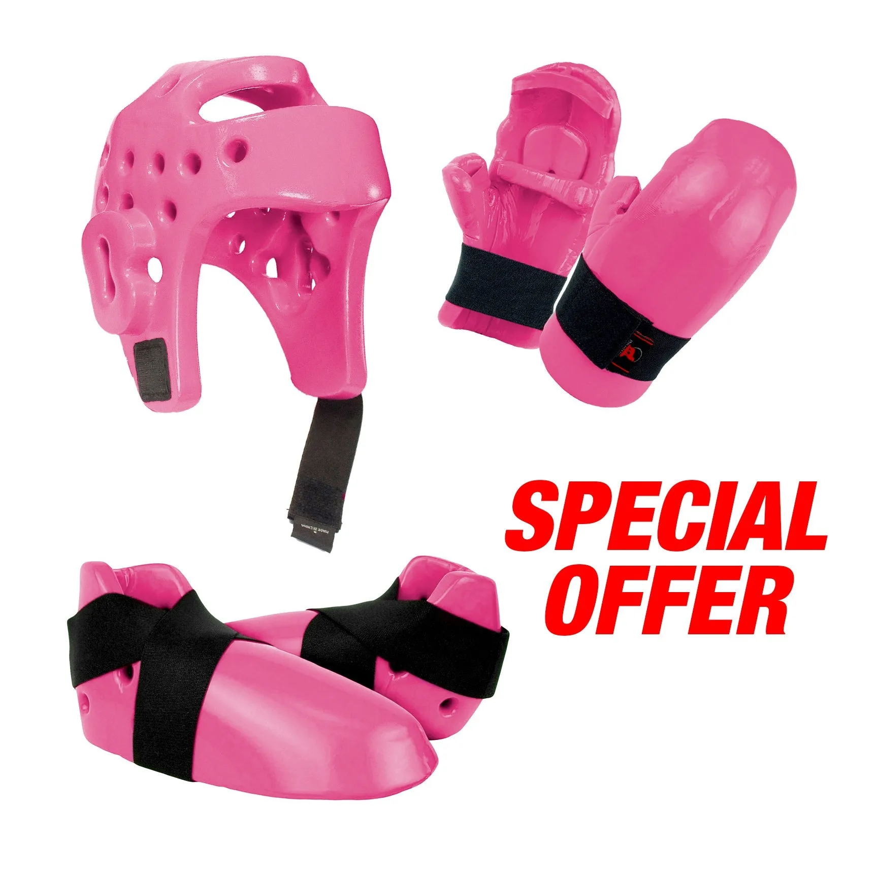 Foam Sparring Gear Set, Pink