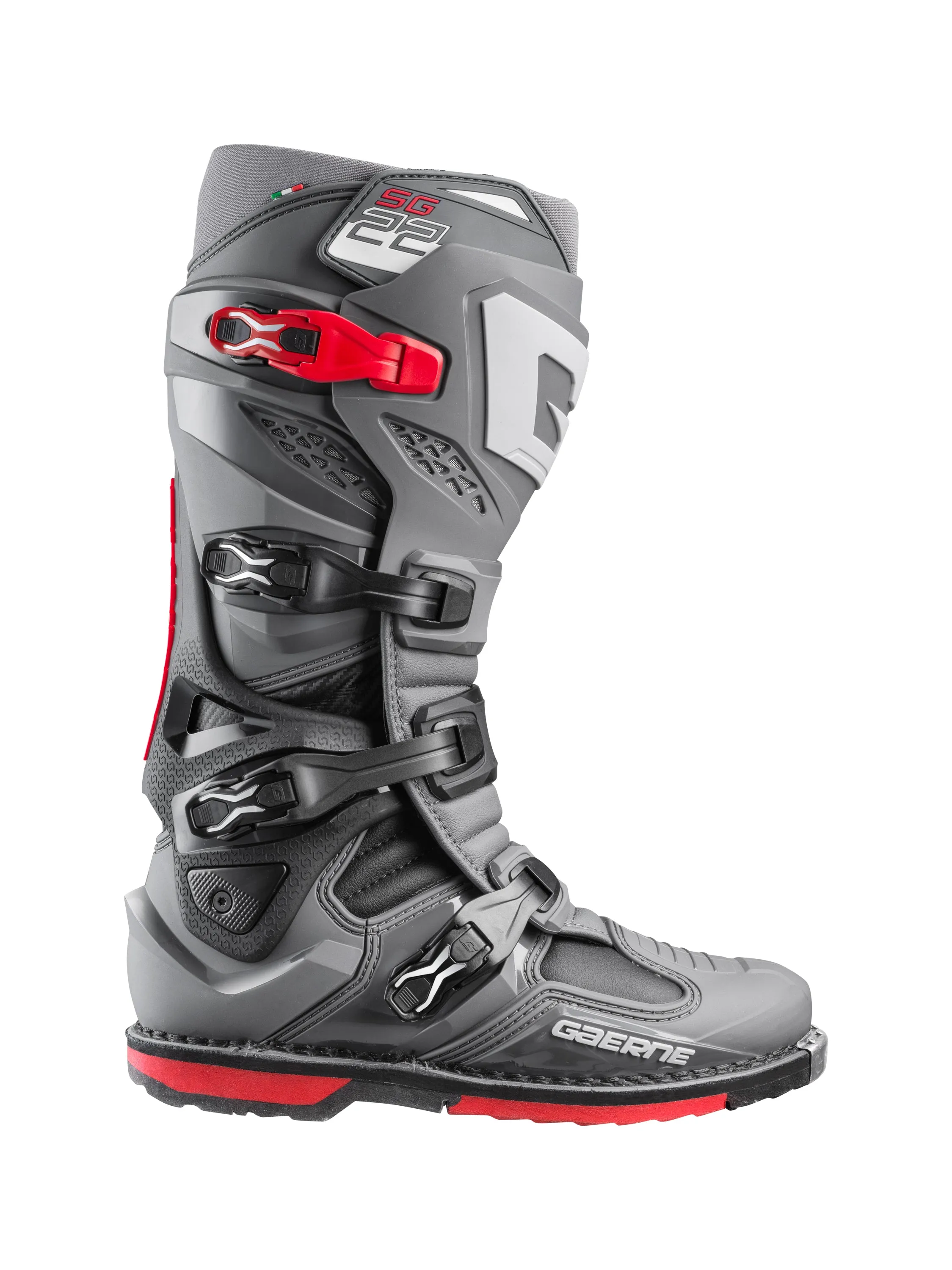 Gaerne SG22 Anthracite Black Red Motocross Boots