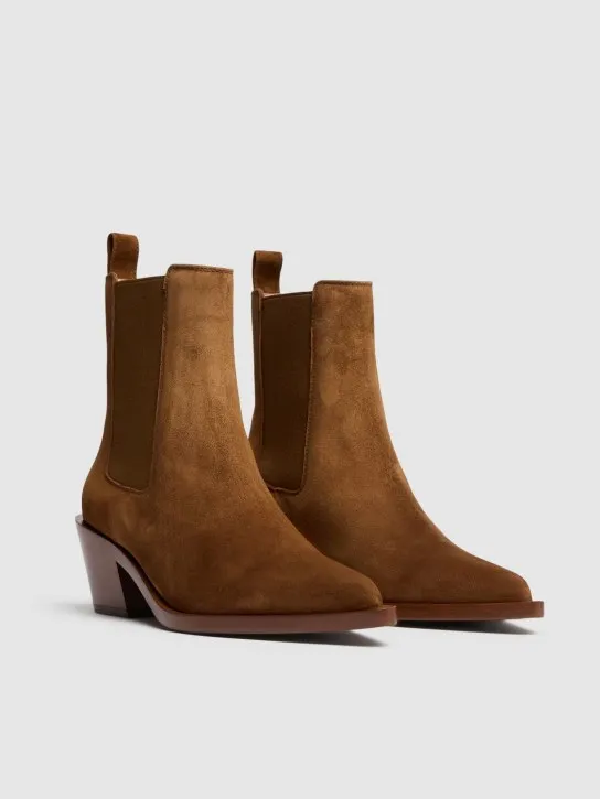 Gianvito Rossi   45mm Suede ankle boots 