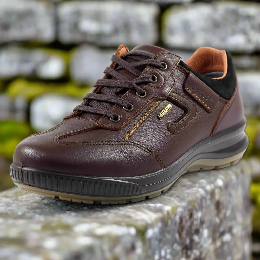 Grisport Arran Brown Shoes Leather Walking Shoe Water Resistant Comfort sale