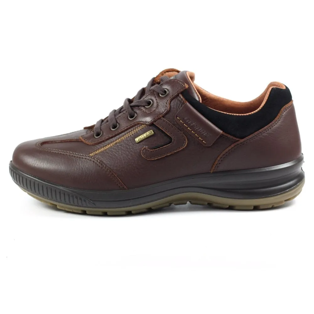 Grisport Arran Brown Shoes Leather Walking Shoe Water Resistant Comfort sale