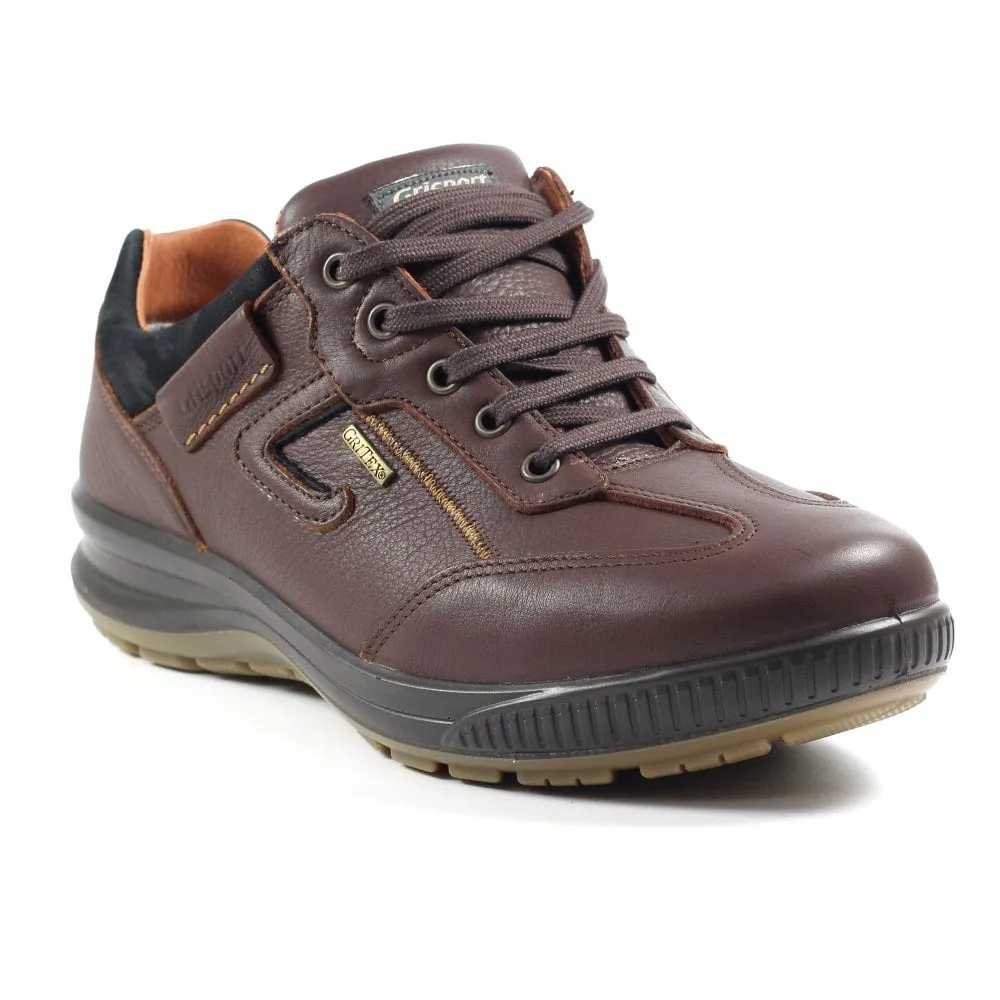 Grisport Arran Brown Shoes Leather Walking Shoe Water Resistant Comfort sale