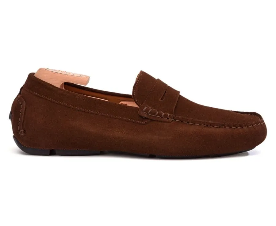 Havana Suede Men&#039;s Driving Moccasins - SEACREST II