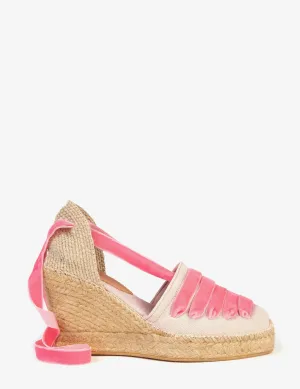 High Valenciana Dali Espadrille - Stone/Pink