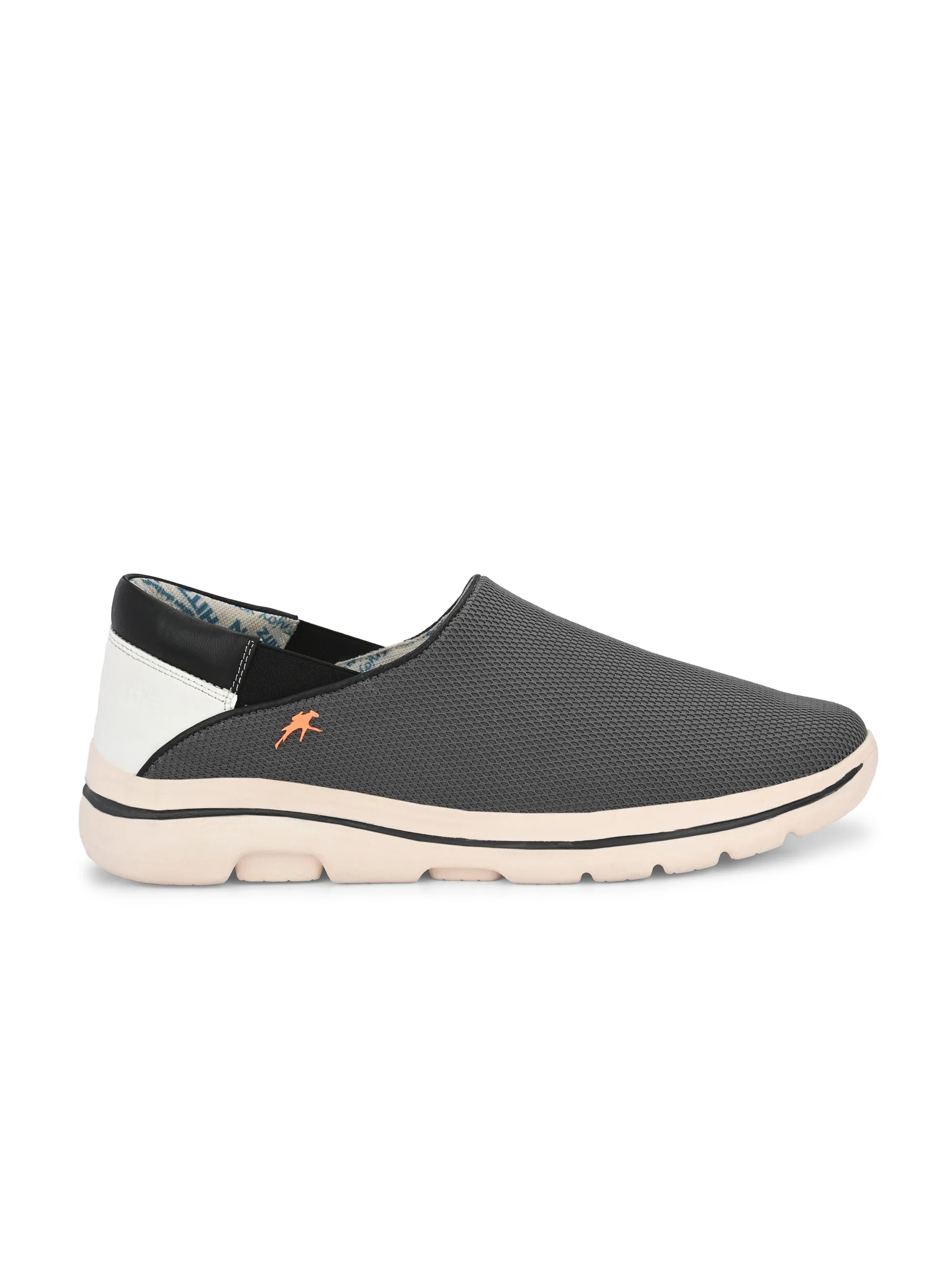 Hitz Men's Grey Slip On Running Shoes